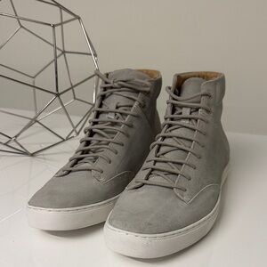 Stylish Gray High-Top Men's Shoes